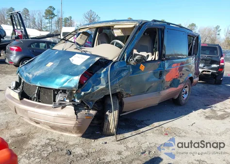 1998 GMC Safari Sle z USA, uszkodzony, nr VIN 1GKDM19W5WB526614